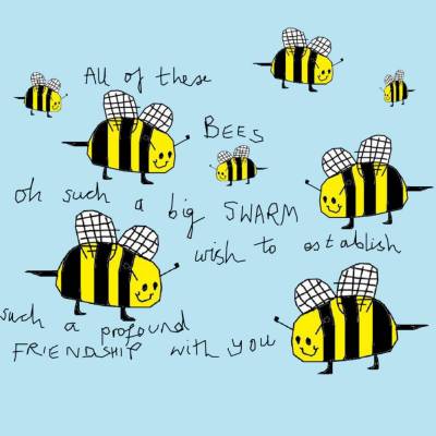 Breakfast Epiphanies - All of these bees...