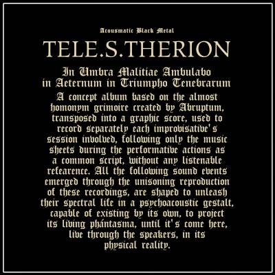 Tele.s.therion - In Umbra Malitiae Ambulabo In Aeternum In Triumpho Tenebrarum