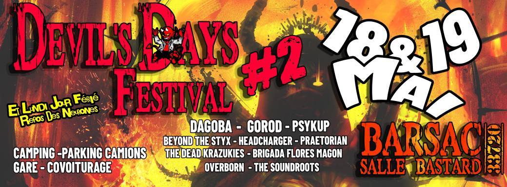 Jeu concours : Devil's days festival #2 : 2 pass 2 jours et un pack GOROD à gagner !