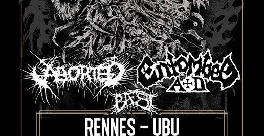 Entombed A.d. + Aborted + Baest - Ubu / RENNES (35) - le 12/11/2019