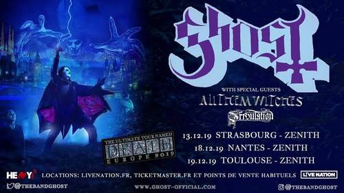 Ghost + All Them Witches - Zénith / NANTES (44) - le 18/12/2019 (Live report)