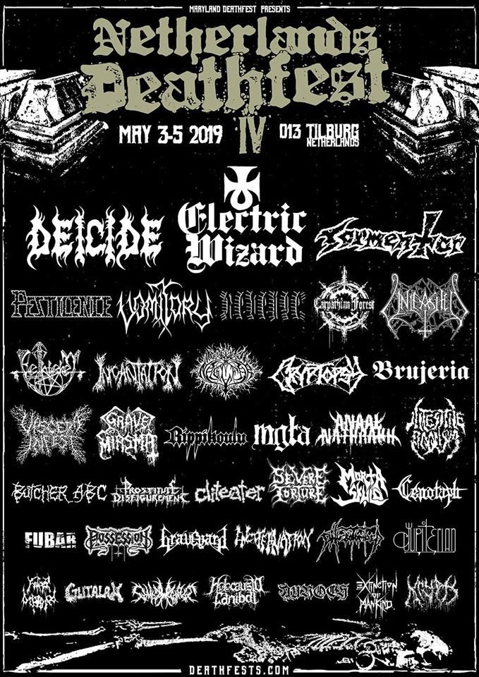 Netherland Deathfest - 013 Poppodium / Tilburg (Pays-Bas) - le 03/05/2019