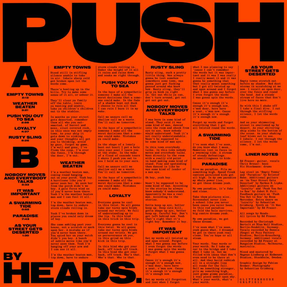 Heads. prêt à pousser tout le monde - Push You Out To Sea (actualité)