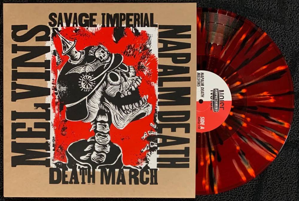 Collab' de la Mort au Napalm chez les Melvins.